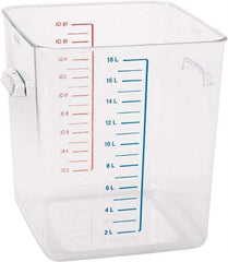 Rubbermaid - Rectangular, Clear Polycarbonate Food Storage Container - 11.9" High x 10-1/2" Wide x 11.3" Long - Benchmark Tooling