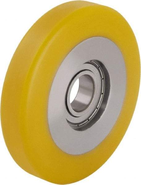 Blickle - 5 Inch Diameter x 63/64 Inch Wide, Polyurethane-Elastomer Blickle Extrathane Caster Wheel - 605 Lb. Capacity, 13/16 Inch Axle Diameter, Ball Bearing - Benchmark Tooling