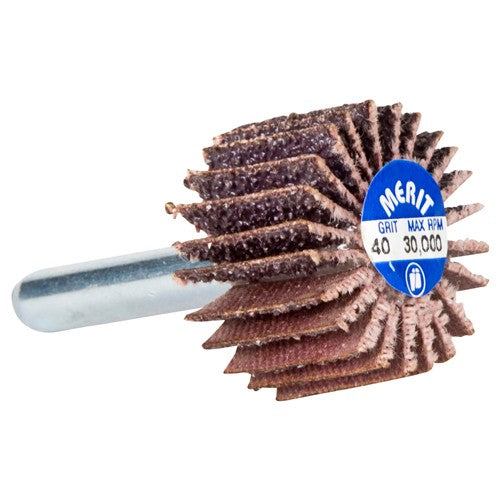1 1/2″ × 1 1/2″ × 1/4″ High Performance Flap Wheel 180 Grit Ceramic Alumina / Aluminum Oxide - Benchmark Tooling
