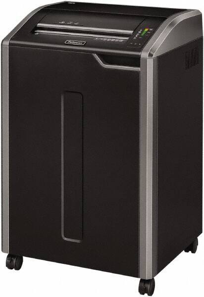 FELLOWES - 5/32 x 1-3/8" Strip, 30 Sheet Cross Cut Automatic Shredder - 20" Long x 25" Wide x 37-1/4" High, Level 4 Security, 35 Gal Wastebasket - Benchmark Tooling