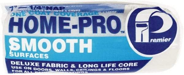 Premier Paint Roller - 1/4" Nap, 7" Wide Paint Roller Cover - Smooth Texture, Polyester - Benchmark Tooling