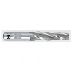 1/4 x 1/2 x 3-1/4 x 5-1/4 3 Fl HSS-CO Tapered Center Cutting End Mill - Bright - Benchmark Tooling