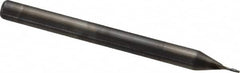 Niagara Cutter - 0.02", 0.06" LOC, 1/8" Shank Diam, 1-1/2" OAL, 2 Flute, Solid Carbide Square End Mill - Single End, Uncoated, Spiral Flute, 30° Helix, Centercutting, Right Hand Cut, Right Hand Flute, Series ME230 - Benchmark Tooling