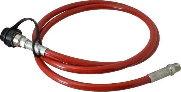 Value Collection - 1/4" Inside Diam x 3/8 NPT 6' Hydraulic Pump Hose - 10,000 psi, 59755199 Opposite End, Thermoplastic - Benchmark Tooling