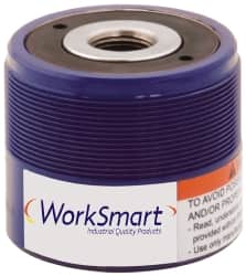 Value Collection - 12 Ton, 0.31" Stroke, 0.89 Cu In Oil Capacity, Portable Hydraulic Hollow Hole Cylinder - 2.91 Sq In Effective Area, 2.36" Lowered Ht., 2.67" Max Ht., 1.92" Cyl Bore Diam, 1.38" Plunger Rod Diam, 10,000 Max psi - Benchmark Tooling