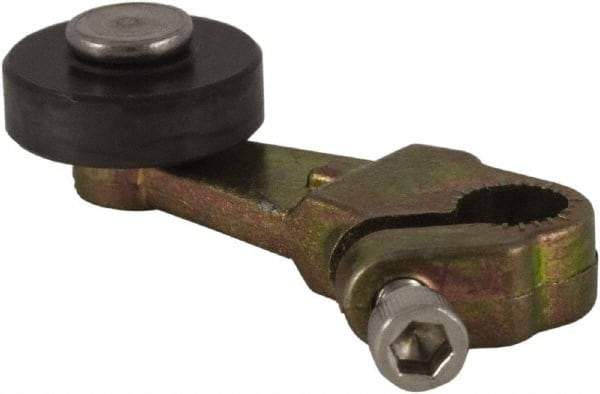 Square D - 1-1/2 Inch Long, 1/4 Inch Diameter, Cast Zinc Body, Limit Switch Lever Roller - 1/4 Inch Face Width, Nylon Roller, For Use with Limit Switches - Benchmark Tooling