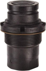 Parker - 1" Nominal Flow, 1 Thread, Nonspill Quick Disconnect Coupling - 60 Max psi, 40 to 140°F, Polypropylene Coupling, Fluorocarbon O-Ring - Benchmark Tooling