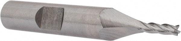 Hertel - 3mm, 3/8" LOC, 3/8" Shank Diam, 2-5/16" OAL, 4 Flute, Cobalt Square End Mill - Single End, Uncoated, 30° Helix, Centercutting, Right Hand Cut - Benchmark Tooling