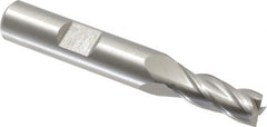 Hertel - 7.5mm, 3/4" LOC, 3/8" Shank Diam, 2-1/2" OAL, 4 Flute, Cobalt Square End Mill - Single End, Uncoated, 30° Helix, Centercutting, Right Hand Cut - Benchmark Tooling