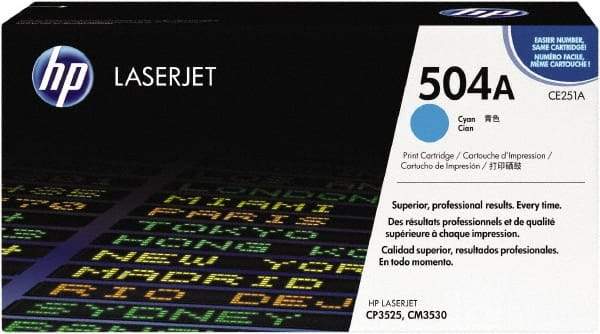 Hewlett-Packard - Cyan Toner Cartridge - Use with HP Color LaserJet CM3530 MFP, CP3525 - Benchmark Tooling