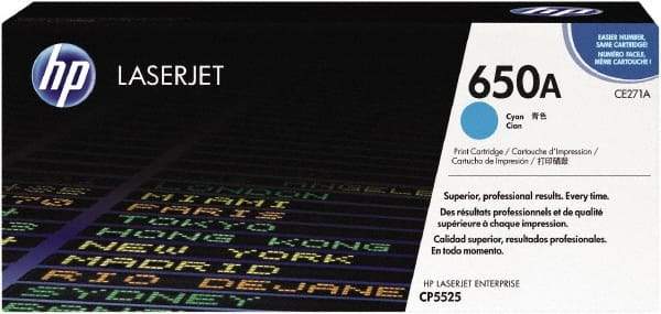 Hewlett-Packard - Cyan Toner Cartridge - Use with HP Color LaserJet Enterprise CP5525, M750 - Benchmark Tooling