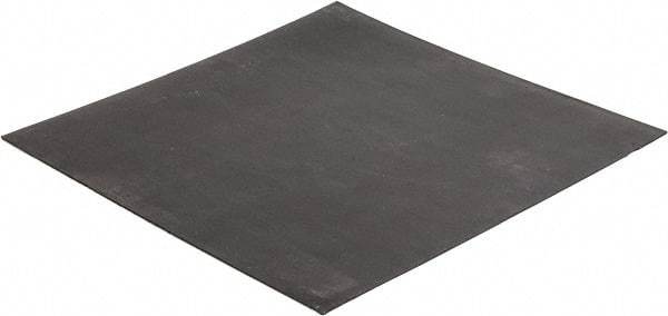 Made in USA - 12" Long, 12" Wide, 1/16" Thick, Buna-N Rubber Foam Sheet - 50 to 60 Durometer, Black, -20 to 180°F, 2,500 psi Tensile Strength, Adhesive Backing, Stock Length - Benchmark Tooling