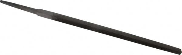 Value Collection - 6" Long, Smooth Cut, Square American-Pattern File - Double Cut, 7/32" Overall Thickness, Tang - Benchmark Tooling