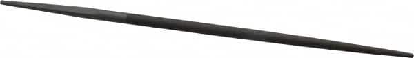 Grobet - 6" Standard Precision Swiss Pattern Round File - Double Cut, 1/4" Width Diam, With Tang - Benchmark Tooling