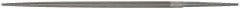 Grobet - 8" Standard Precision Swiss Pattern Round File - Double Cut, 5/16" Width Diam, With Tang - Benchmark Tooling