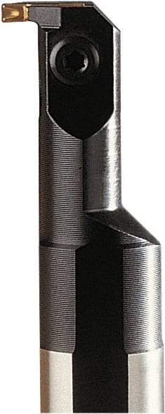 Seco - 25mm Min Bore Diam, 249.99mm OAL, 25mm Shank Diam, A-CGF Indexable Boring Bar - 64mm Max Bore Depth, LC.. 1304.. Insert, Clamp Holding Method - Benchmark Tooling