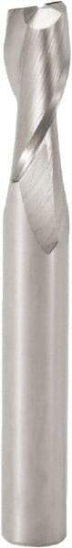 Seco - 1.5mm, 6mm LOC, 3mm Shank Diam, 40mm OAL, 2 Flute, Solid Carbide Square End Mill - Single End, Uncoated, Spiral Flute, 30° Helix, Centercutting, Right Hand Cut, Right Hand Flute, Series J93 - Benchmark Tooling