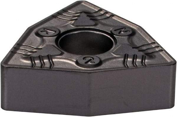 Iscar - WNMG432 NR Grade IC907 Carbide Turning Insert - TiAlN/TiN Finish, 80° Trigon, 1/2" Inscr Circle, 3/16" Thick, 1/32" Corner Radius - Benchmark Tooling