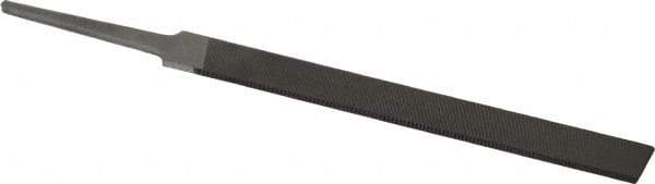 Grobet - 4" Standard Precision Swiss Pattern Equalling File - Double Cut, 13/32" Width Diam x 5/64" Thick, With Tang - Benchmark Tooling