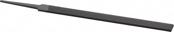Grobet - 6" Standard Precision Swiss Pattern Equalling File - Double Cut, 1/2" Width Diam x 7/64" Thick, With Tang - Benchmark Tooling