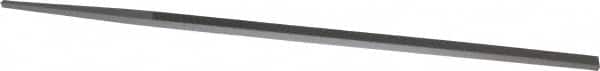 Grobet - 6" Standard Precision Swiss Pattern Narrow Pillar File - Double Cut, 1/4" Width Diam x 9/64" Thick, With Tang - Benchmark Tooling