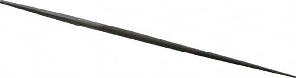 Grobet - 4" Standard Precision Swiss Pattern Round File - Double Cut, 5/32" Width Diam, With Tang - Benchmark Tooling