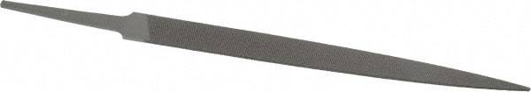 Grobet - 6" Standard Precision Swiss Pattern Warding File - Double Cut, 5/8" Width Diam x 5/64" Thick, With Tang - Benchmark Tooling