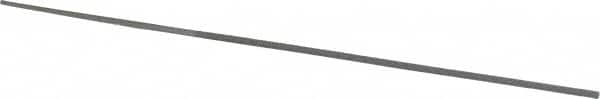 Grobet - 4" Standard Precision Swiss Pattern Round Parallel File - Double Cut, 1/16" Width Diam, With Tang - Benchmark Tooling