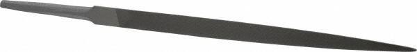 Grobet - 6" Standard Precision Swiss Pattern Three Square File - Double Cut, 3/8" Width Diam, With Tang - Benchmark Tooling