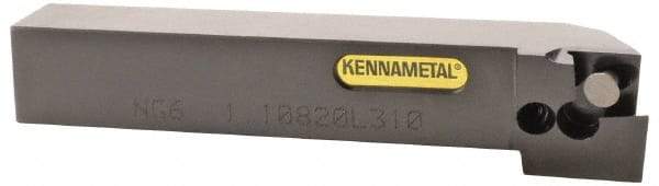 Kennametal - 1.108...93DEG, Right Hand Cut, 20mm Shank Height x 20mm Shank Width, Positive Rake Indexable Turning Toolholder - 125mm OAL, D2FIX15..LHP/FN/MS Insert Compatibility, Series Fix-Perfect - Benchmark Tooling