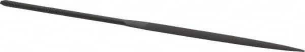 Grobet - 5-1/2" Needle Precision Swiss Pattern Crossing File - Round Handle - Benchmark Tooling