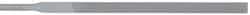 Grobet - 6-1/4" Needle Precision Swiss Pattern Equalling File - Round Handle - Benchmark Tooling
