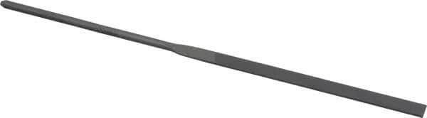 Grobet - 6-1/4" Needle Precision Swiss Pattern Equalling File - Round Handle - Benchmark Tooling