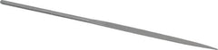 Grobet - 6-1/4" Needle Precision Swiss Pattern Half Round File - Round Handle - Benchmark Tooling