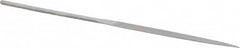 Grobet - 6-1/4" Needle Precision Swiss Pattern Half Round File - Round Handle - Benchmark Tooling