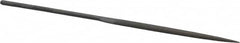 Grobet - 6-1/4" Needle Precision Swiss Pattern Half Round File - Round Handle - Benchmark Tooling