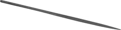 Grobet - 6-1/4" Needle Precision Swiss Pattern Half Round File - Round Handle - Benchmark Tooling
