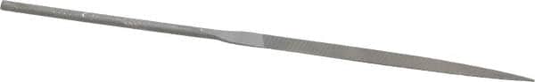 Grobet - 6-1/4" Needle Precision Swiss Pattern Knife File - Round Handle - Benchmark Tooling