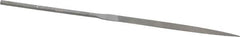 Grobet - 6-1/4" Needle Precision Swiss Pattern Knife File - Round Handle - Benchmark Tooling
