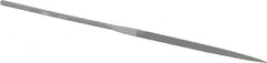 Grobet - 6-1/4" Needle Precision Swiss Pattern Knife File - Round Handle - Benchmark Tooling