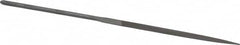 Grobet - 6-1/4" Needle Precision Swiss Pattern Knife File - Round Handle - Benchmark Tooling
