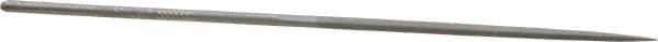 Grobet - 6-1/4" Needle Precision Swiss Pattern Oval File - Round Handle - Benchmark Tooling