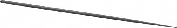 Grobet - 6-1/4" Needle Precision Swiss Pattern Round File - Round Handle - Benchmark Tooling