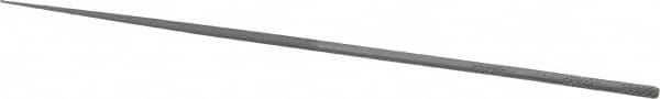 Grobet - 6-1/4" Needle Precision Swiss Pattern Round File - Round Handle - Benchmark Tooling