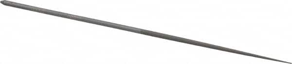 Grobet - 6-1/4" Needle Precision Swiss Pattern Round File - Round Handle - Benchmark Tooling