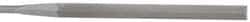 Grobet - 5-1/2" Needle Precision Swiss Pattern Slitting File - Round Handle - Benchmark Tooling