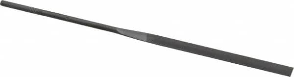 Grobet - 6-1/4" Needle Precision Swiss Pattern Slitting File - Round Handle - Benchmark Tooling