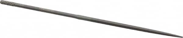 Grobet - 4" Needle Precision Swiss Pattern Square File - Round Handle - Benchmark Tooling