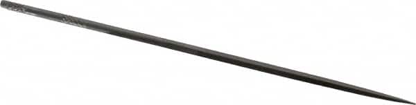 Grobet - 5-1/2" Needle Precision Swiss Pattern Square File - Round Handle - Benchmark Tooling