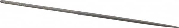 Grobet - 6-1/4" Needle Precision Swiss Pattern Square File - Round Handle - Benchmark Tooling